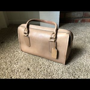 Vintage 1980s Coach Handbag - Tan